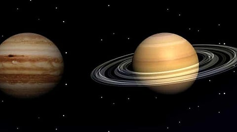 வியாழன், சனி கோள்கள் நெருக்கமாக வரும் அரிய நிகழ்வு: 397 ஆண்டுகளுக்கு பிறகு இன்று நடக்கிறது