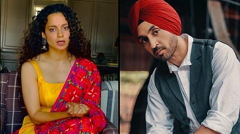 ட்விட்டரில் கங்கணா - தில்ஜித் தொஸான்ஜ் கருத்து மோதல்