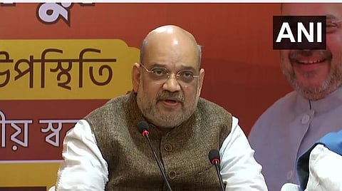 அமித் ஷா பேட்டி அளித்த காட்சி: படம் | ஏஎன்ஐ.