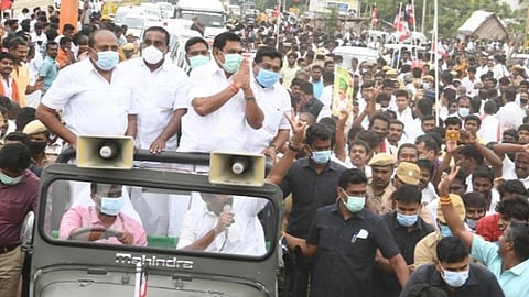 பொய்யான அறிக்கையை ஆளுநரிடம் திமுக கொடுத்துள்ளது: நெல்லையில் வரவேற்பு நிகழ்ச்சியில் முதல்வர் ஆவேசம்