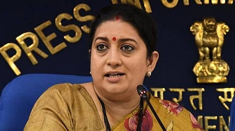 மத்திய அமைச்சர் ஸ்மிருதி இரானி | கோப்புப் படம்.