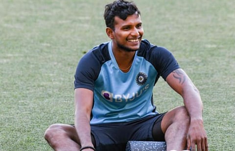 இந்திய அணி வீரர் டி நடராஜன் : கோப்புப்படம்