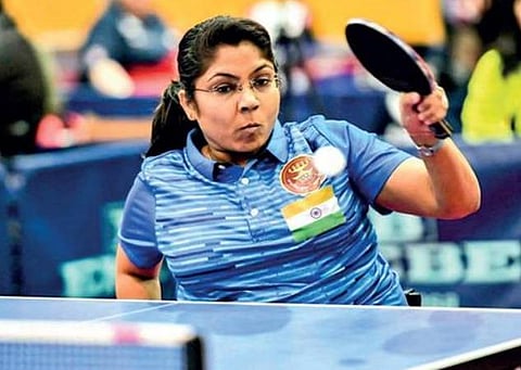 மாற்றுத் திறனாளி டேபிள் டென்னிஸ் வீராங்கனை பவீனா பட்டேலுக்கு சிறப்பு உபகரணம்