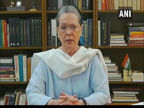 காங்கிரஸ் தலைவர் சோனியா காந்தி: படம் | ஏஎன்ஐ.