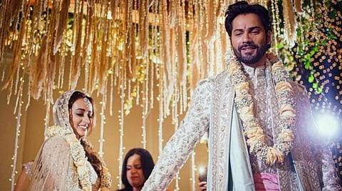 திருமணப் புகைப்படங்களைப் பகிர்ந்த வருண் தவான்