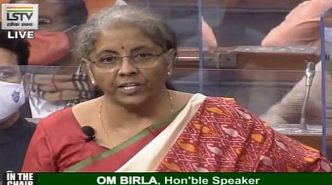 மத்திய பட்ஜெட் 2021: கரோனா தடுப்பூசிக்கு ரூ.35000 கோடி ஒதுக்கீடு; நாடாளுமன்றத்தில் தாக்கல் செய்து நிர்மலா சீதாராமன் உரை