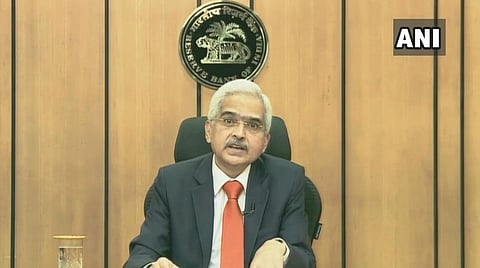 ரிசர்வ் வங்கி கவர்னர் சக்தி காந்ததாஸ் நிதிக்கொள்கை அறிவிப்பு வெளியிட்ட காட்சி: படம் | ஏஎன்ஐ.