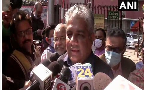 பூபேந்தர் யாதவ் செய்தியாளர்களிடம் பேசிய காட்சி | படம்: ஏஎன்ஐ.