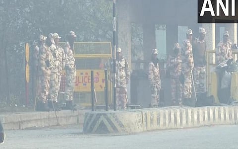 சக்கா ஜாம் போராட்டம் முன்னிட்டு டெல்லி நகரில் கடும் பாதுகாப்பு | படம்: ஏஎன்ஐ