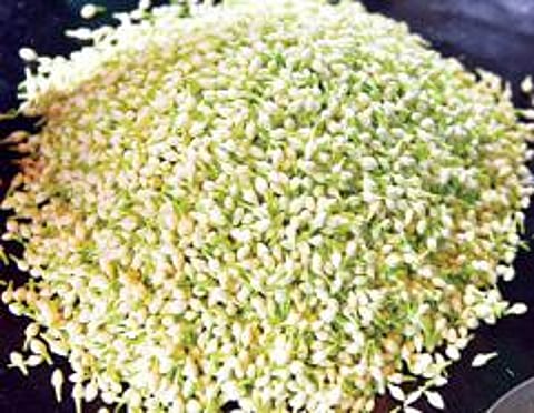 கரோனாவுக்கு பிறகும் 50 டன்னுக்கு பதிலாக 2 டன் மட்டுமே வருவதால் மதுரையில் தொடர்ந்து உச்சத்தில் மல்லிகைப் பூ விலை