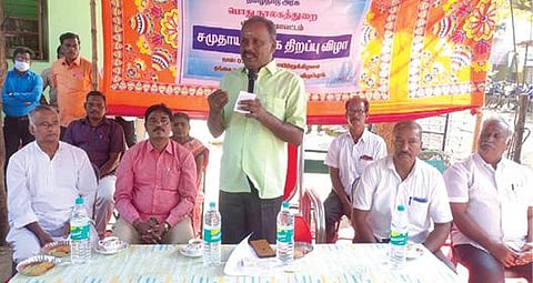 விழுப்புரத்தில் நடைபெற்ற சமுதாய நூலகத் திறப்பு விழா.