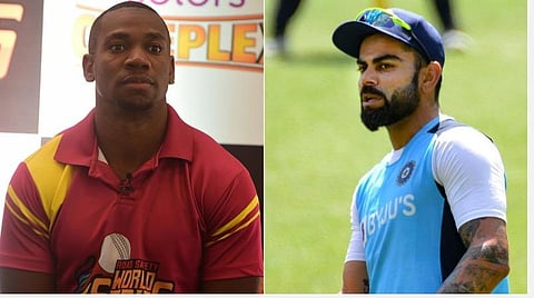 தடகள வீரர் யோகன் பிளேக், கேப்டன் விராட் கோலி : கோப்புப்படம்