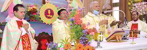 தூத்துக்குடி லூர்தம்மாள்புரம் புனித லூர்து அன்னை ஆலயப் பெருவிழாவில் சிறப்பு ஆடம்பரக் கூட்டுத் திருப்பலி நடைபெற்றது.