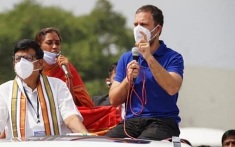 தமிழகத்தில் ராகுல் காந்தி முதற்கட்ட பிரச்சாரம் மேற்கொண்ட போது | கோப்புப் படம்