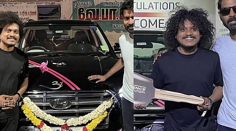 கார் கழுவி சம்பாதித்த நான் இன்று காருக்கு ஓனர்: 'குக் வித் கோமாளி' புகழின் நெகிழ்ச்சியான வீடியோ பதிவு