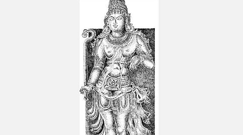 சித்திரப் பேச்சு: வலதுபுறத்தில் பெருமாள் இடதுப்புறத்தில் சிவன்