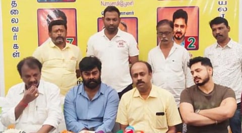 தமிழ்த் திரைப்படத் தயாரிப்பாளர் சங்க நிர்வாகிகள்.