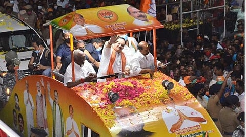 இந்து மக்களின் ஒன்றுமையால் ஸ்டாலின் வேல் ஏந்தி வாக்கு கேட்கும் நிலைக்கு வந்துவிட்டார்: குமரியில் ஜே.பி.நட்டா பேச்சு