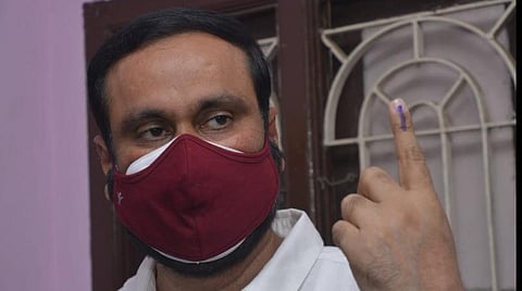 திண்டிவனத்தில் அன்புமணி ராமதாஸ் வாக்களித்தார்.