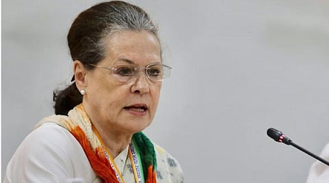 காங்கிரஸ் தலைவர் சோனியா காந்தி : கோப்புப்படம்