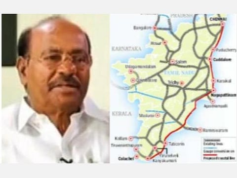 சென்னை - கன்னியாகுமரி கிழக்குக் கடற்கரை ரயில் பாதை திட்டத்தை கைவிடக் கூடாது: மத்திய அரசுக்கு ராமதாஸ் வலியுறுத்தல்