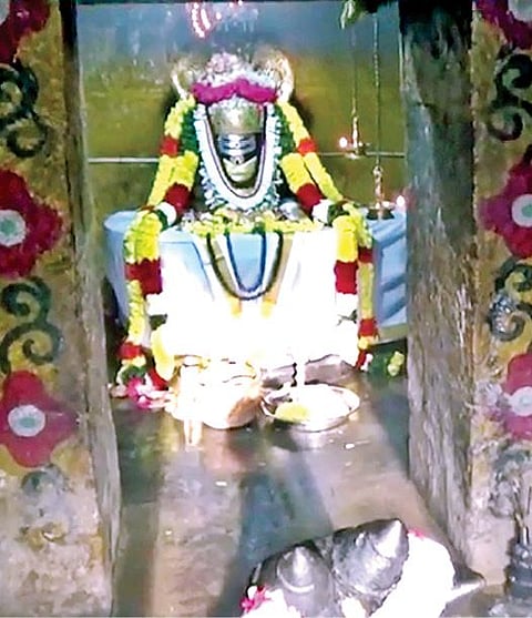 திருவண்ணாமலை திருநேர் அண்ணாமலையார் கோயிலில் தமிழ் புத்தாண்டு தினத்தில் மூலவர் மீது சூரிய ஒளி படும் அபூர்வ நிகழ்வை ஏராளமான பக்தர்கள் நேற்று தரிசனம் செய்தனர்.