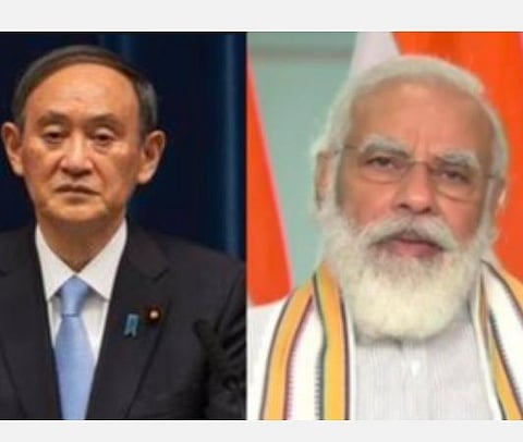 பெருந்தொற்றை எதிர்த்துப் போராடுவதில் உதவி: ஜப்பான் பிரதமர் சுகா யோஷீஹிடேவுக்கு பிரதமர் மோடி நன்றி