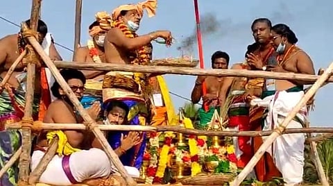 வைத்தீஸ்வரன் கோயிலில் 23 ஆண்டுகளுக்குப் பிறகு பக்தர்கள் பங்கேற்பின்றி குடமுழுக்கு விழா