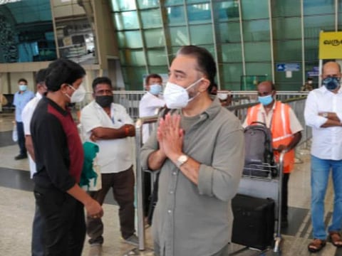 கோவை வந்துள்ள கமல்ஹாசன்.