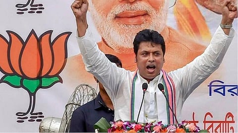 நந்திகிராமில் தோற்ற மம்தா பானர்ஜி முதல்வர் பதவியில் தொடரக்கூடாது: திரபுரா முதல்வர் கடும் தாக்கு