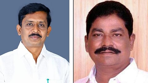 திருப்பத்தூர் எம்எல்ஏ ஏ.நல்லதம்பி, ஜோலார்பேட்டை எம்எல்ஏ தேவராஜ்.