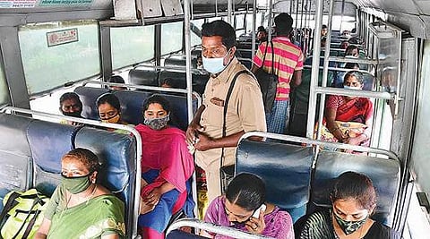 பெண்கள் கட்டணமில்லாமல் பயணிக்க ஏதுவாக - கோவையில் 447 சாதாரண கட்டணப் பேருந்துகள் இயக்கம் :