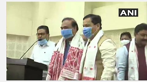 அசாம் மாநில முதல்வராகப் பொறுப்பேற்க உள்ள ஹிமாந்தா பிஸ்வா சர்மா | படம் ஏஎன்ஐ