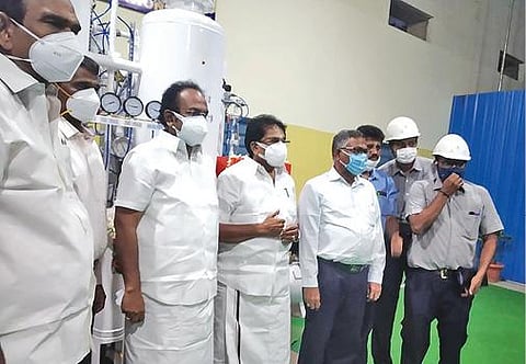 ராம்கோ சிமென்ட்ஸ் தொழிற்சாலையில் மருத்துவ ஆக்சிஜன் உற்பத்தி ஆலை தொடக்கம்