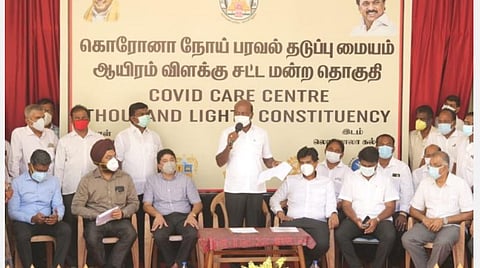 நிகழ்ச்சியில் பேசிய அமைச்சர் மா.சுப்பிரமணியன்.