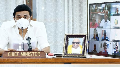 ஆலோசனைக் கூட்டத்தில் முதல்வர் ஸ்டாலின்.