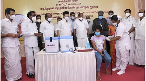 18 முதல் 44 வயதினருக்கான தடுப்பூசி திட்டம்: முதல்வர் ஸ்டாலின் தொடங்கி வைத்தார்