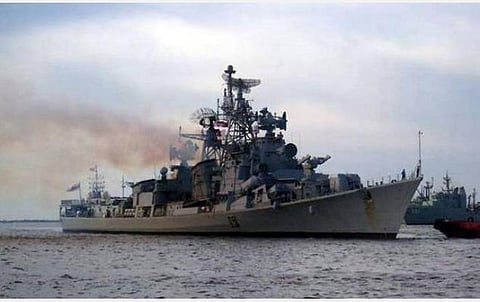 41 ஆண்டுகளாக சேவையாற்றிய ஐஎன்எஸ் ராஜ்புத் போர்க்கப்பல் கடற்படையில் இருந்து விடுவிப்பு