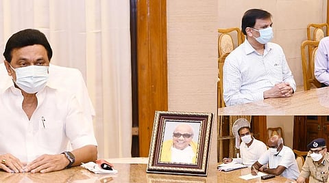 முதல்வர் மு.க.ஸ்டாலின் தலைமையில் ஆலோசனைக் கூட்டம் நடைபெற்றது.