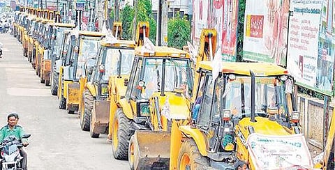 ஜேசிபி இயந்திரங்கள். (கோப்பு படம்)