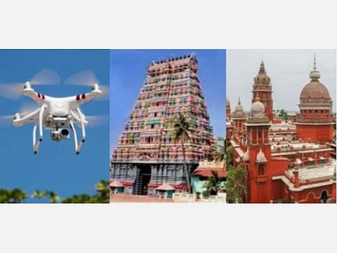 ட்ரோன் கேமரா மூலம் புவி சார்ந்த தகவல் அடிப்படையில் கோயில் சொத்துகள் கண்காணிப்பு: உயர் நீதிமன்றத்தில் அரசு தகவல்