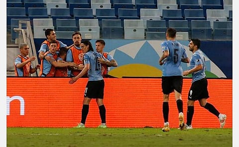 கோபா அமெரிக்கா கால்பந்து: கால் இறுதி சுற்றில் உருகுவே