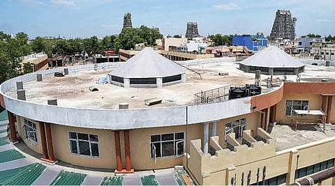 திறப்பு விழாவுக்கு தயாராக இருக்கும் மல்டிலெவல் பார்க்கிங். படம்: ஜி.மூர்த்தி