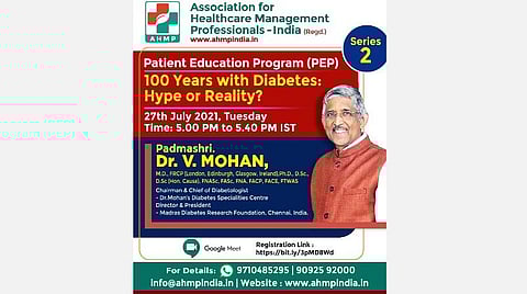 நீரிழிவு குறித்து இணையவழி கருத்தரங்கம்.