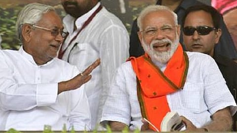 நிதிஷ்குமார், பிரதமர் மோடி | கோப்புப் படம்.