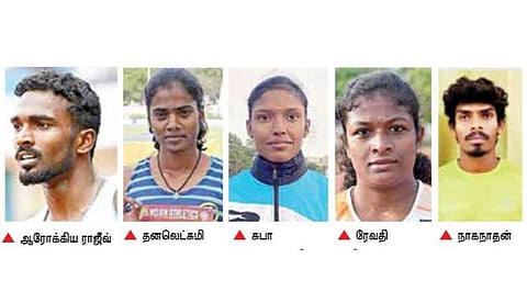 டோக்கியோ ஒலிம்பிக் போட்டியில் பங்கேற்க தகுதி: பதக்கம் வெல்வோம் என்ற உறுதியுடன் தடகளத்தில் தடம் பதிக்கும் தமிழக வீரர், வீராங்கனைகள்