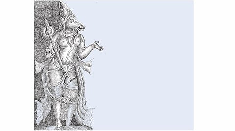 சித்திரப் பேச்சு: மனித உடலும் குதிரை முகமும் கொண்ட தும்புரு