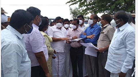 ஒகேனக்கல் கூட்டுக் குடிநீர் விநியோகம்: அமைச்சர் கே.என்.நேரு ஆய்வு