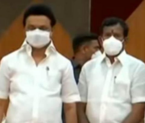 திமுகவில் இணைந்த தோப்பு வெங்கடாசலம்.