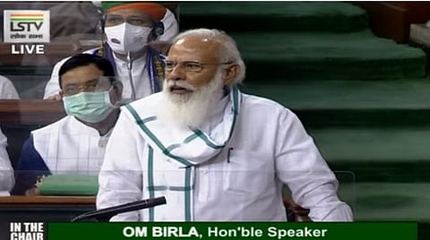 புதிய அமைச்சர்கள் அறிமுக நிகழ்ச்சியில் கோஷம்; பிரதமர் மோடி கண்டிப்பு: மக்களவை ஒத்திவைப்பு